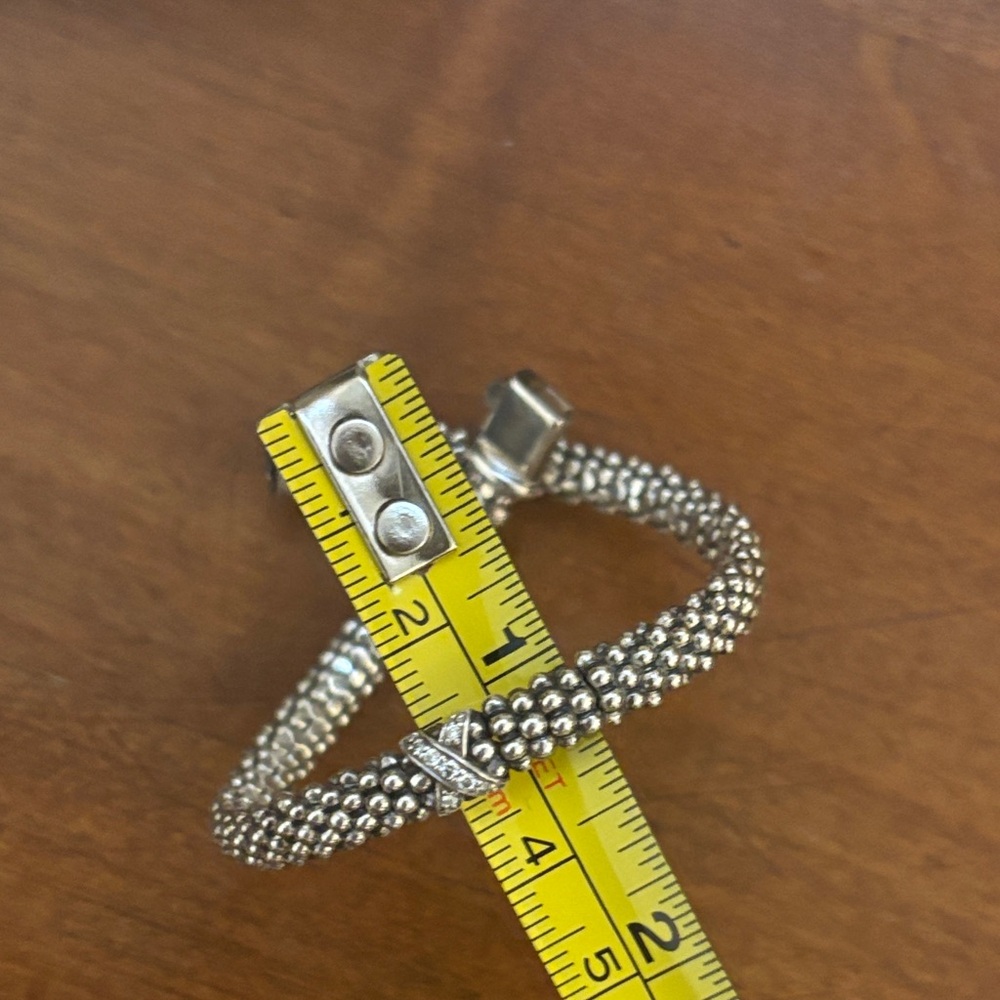 LAGOS Caviar Diamond X Bracelet *authentic* - Picture 16 of 16